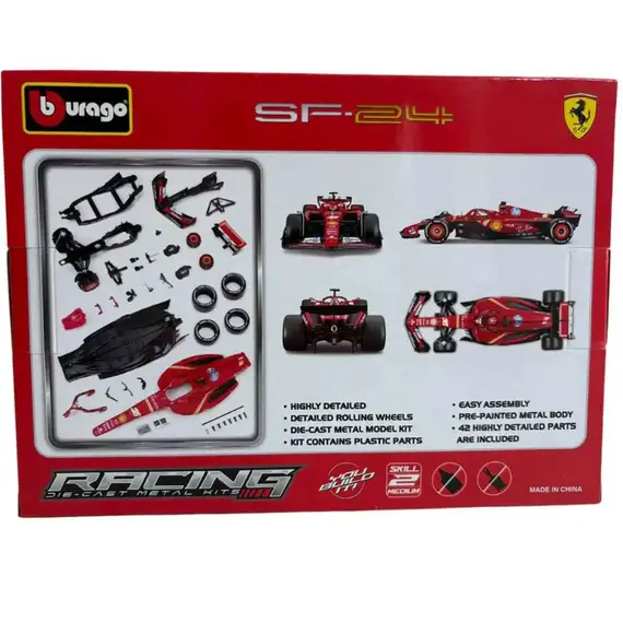 Model samochodu do złożenia Bburago F1 1/24 - Ferrari SF-24 Charles Leclerc- Zdjęcie 3
