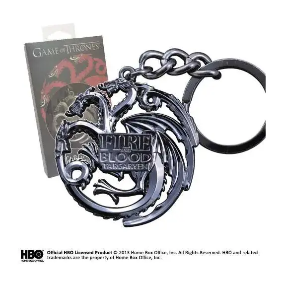 Brelok z metalu Gra o Tron - Symbol Targaryen