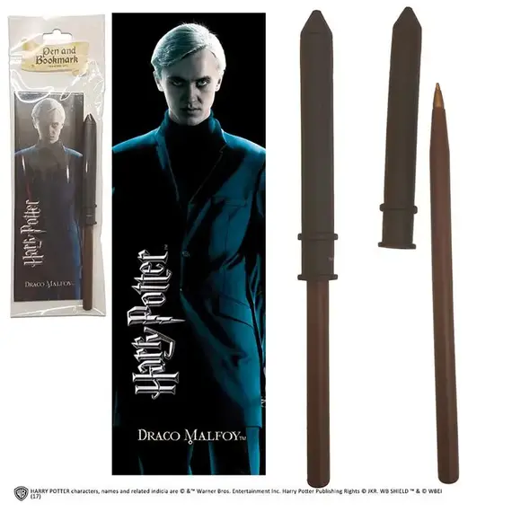 Długopis z zakładką do książek Harry Potter - Różdżka Draco Malfoya- Zdjęcie 2