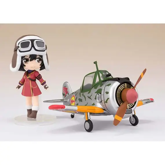 Mini figurka z pojazdem The Kotobuki Squadron - Kylie & Hayabusa