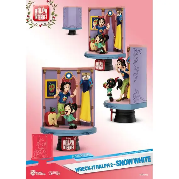 Figurka Disney Ralph Demolka 2 D-Stage - Królewna Śnieżka- Zdjęcie 2