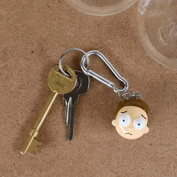 Brelok 3D z żywicy Rick & Morty - Głowa Mortiego