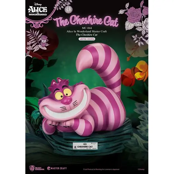 Figurka Alicja w Krainie Czarów Mastercraft - Kot z Cheshire