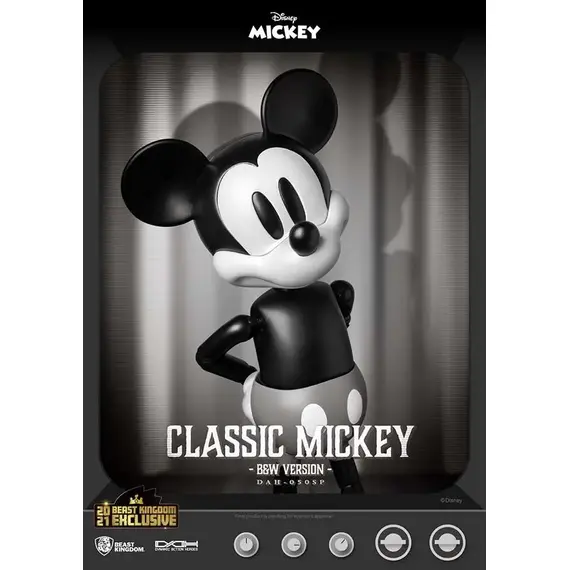 Figurka Disney Dynamic 8ction Heroes 1/9 - Classic Mickey (B&W Ver.)- Zdjęcie 4