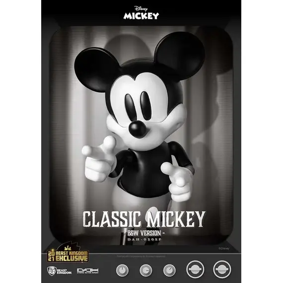 Figurka Disney Dynamic 8ction Heroes 1/9 - Classic Mickey (B&W Ver.)- Zdjęcie 5