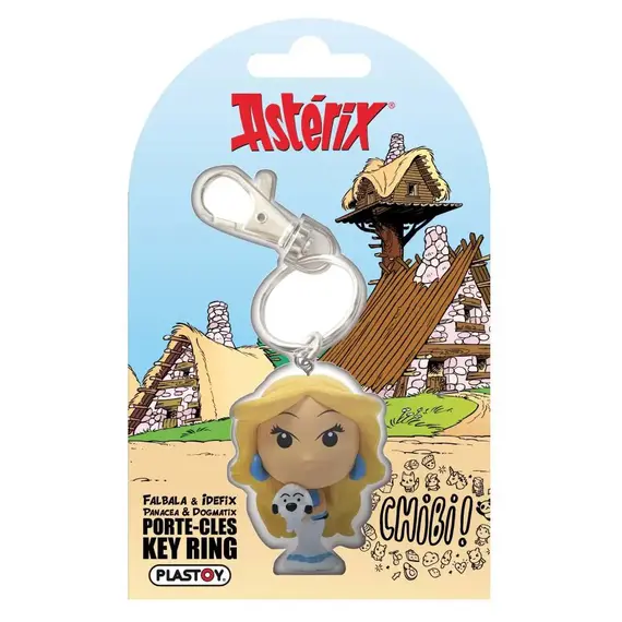 Brelok 3D Asterix i Obelix - Falbala z Idefixem Chibi #2- Zdjęcie 2