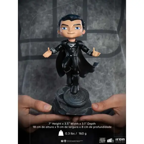 Figurka Zack Snyder's Justice League Mini Co. - Superman (Black Suit)- Zdjęcie 3