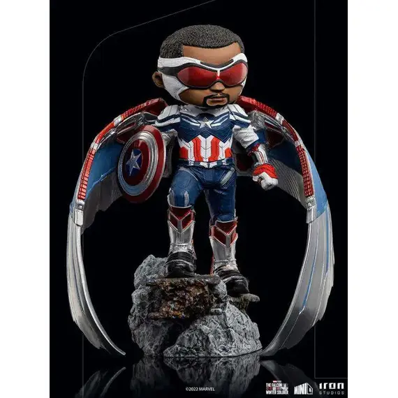 Figurka Marvel The Falcon & The Winter Soldier Mini Co. - Captain America (Sam Wilson)- Zdjęcie 2