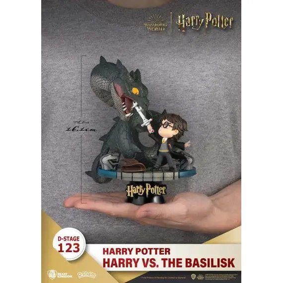 Figurka Harry Potter D-Stage - Harry vs. Basilisk- Zdjęcie 3
