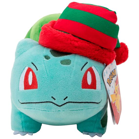 Pluszowa zabawka Pokemon - Świąteczny Bulbasaur 20cm- Zdjęcie 4