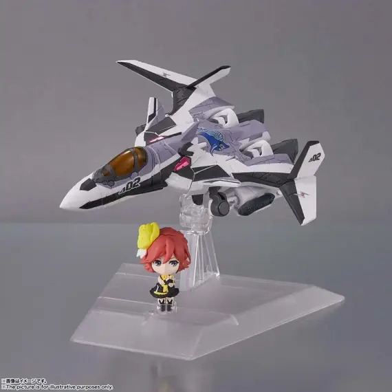Zestaw 2 figurek Macross Delta Tiny Session - VF-31F Siegfried Messer Ihlefeld Custom & Kaname Buccaneer- Zdjęcie 5