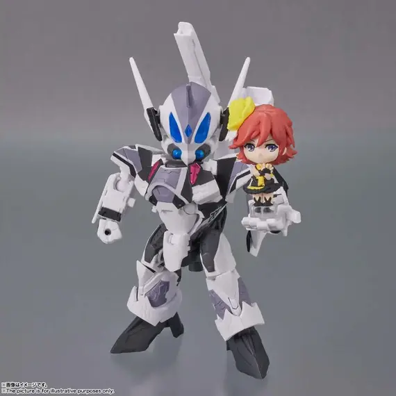 Zestaw 2 figurek Macross Delta Tiny Session - VF-31F Siegfried Messer Ihlefeld Custom & Kaname Buccaneer- Zdjęcie 2
