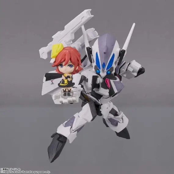 Zestaw 2 figurek Macross Delta Tiny Session - VF-31F Siegfried Messer Ihlefeld Custom & Kaname Buccaneer