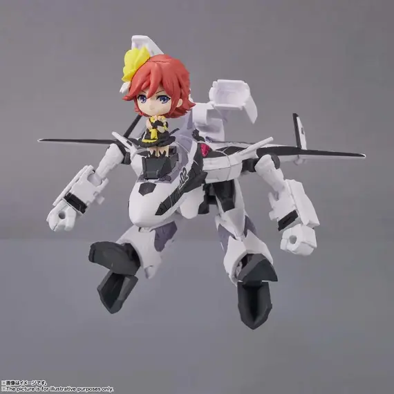 Zestaw 2 figurek Macross Delta Tiny Session - VF-31F Siegfried Messer Ihlefeld Custom & Kaname Buccaneer- Zdjęcie 4