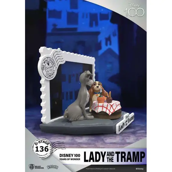 Figurka Disney 100 Years of Wonder D-Stage - Lady and the Tramp- Zdjęcie 3