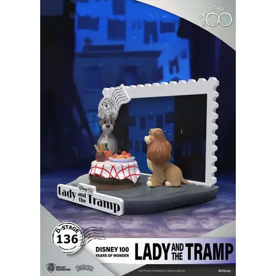 Figurka Disney 100 Years of Wonder D-Stage - Lady and the Tramp- Zdjęcie 2