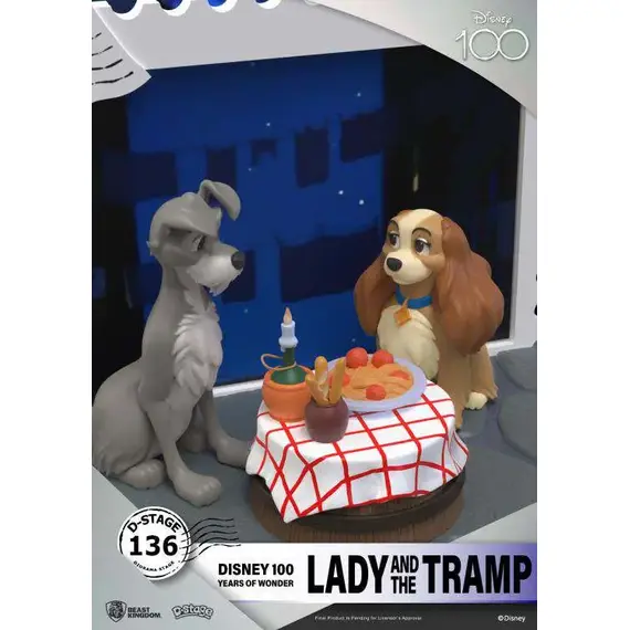 Figurka Disney 100 Years of Wonder D-Stage - Lady and the Tramp- Zdjęcie 4