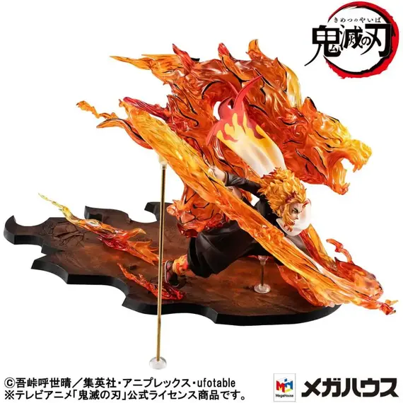 Figurka Demon Slayer: Kimetsu no Yaiba Precious G.E.M. Series - Kyojuro Rengoku Flame Breathing Fifth Form "Flame Tiger"- Zdjęcie 4