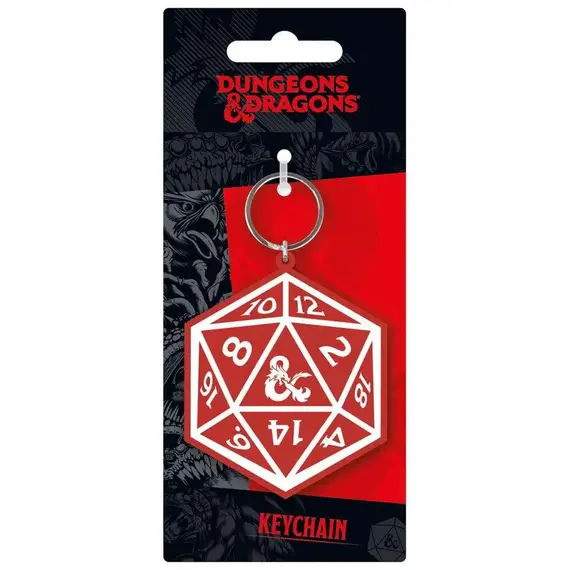 Brelok gumowy Dungeons & Dragons - D20