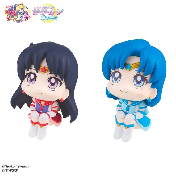 Zestaw 2 figurek Sailor Moon Cosmos Look Up - Eternal Sailor Mercury i Mars (z bonusem)- Zdjęcie 5