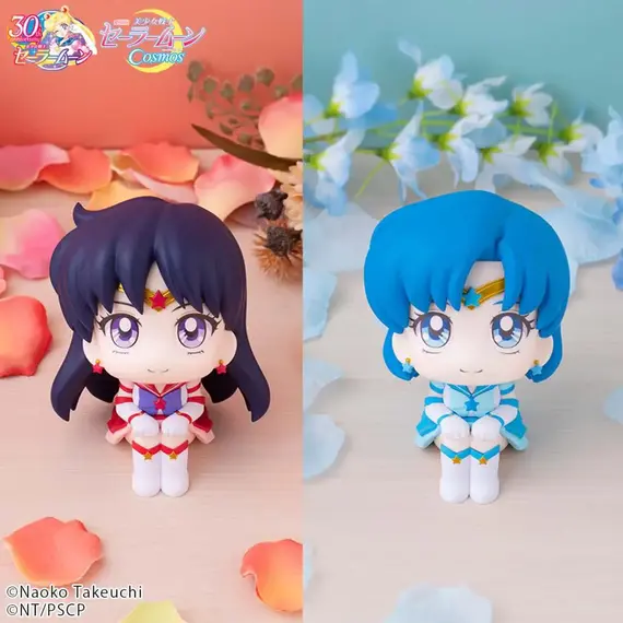 Zestaw 2 figurek Sailor Moon Cosmos Look Up - Eternal Sailor Mercury i Mars (z bonusem)