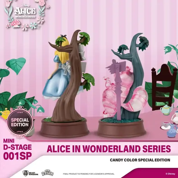 Zestaw 2 figurek Disney: Alicja w Krainie Czarów D-Stage - Alicja i Kot z Cheshire (Candy Color Special Edition)- Zdjęcie 3