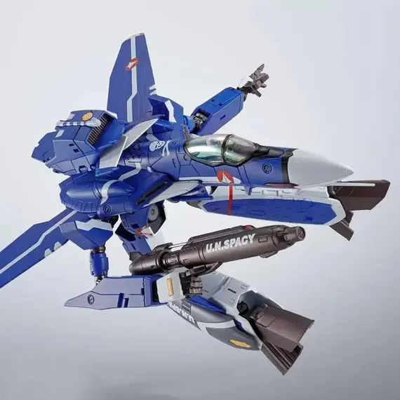 Figurka Macross Frontier Hi-Metal R - VF-0S Phoenix (Genius Blue Ver.)- Zdjęcie 4