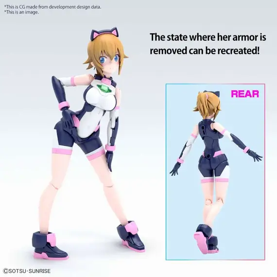 Figurka do złożenia Gundam Build Metaverse Figure-rise Standard - Avatar Fumina- Zdjęcie 3