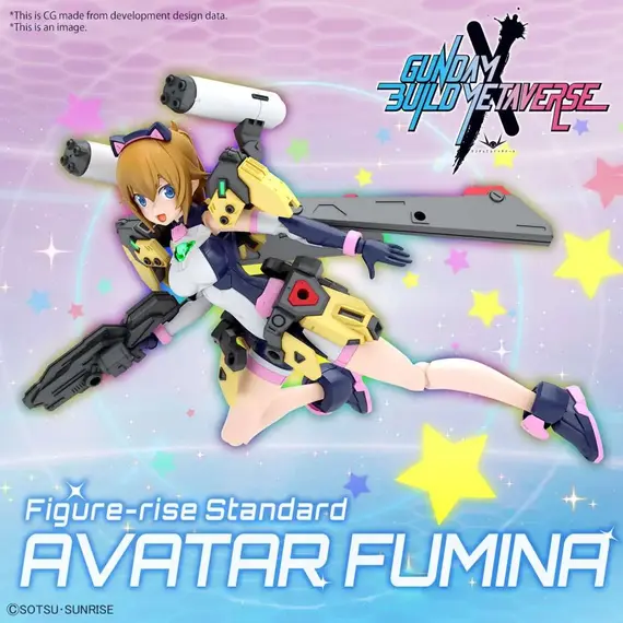 Figurka do złożenia Gundam Build Metaverse Figure-rise Standard - Avatar Fumina- Zdjęcie 5