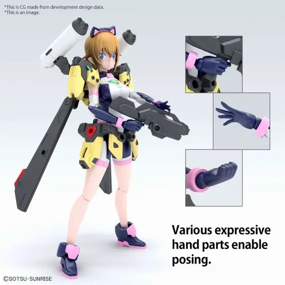 Figurka do złożenia Gundam Build Metaverse Figure-rise Standard - Avatar Fumina- Zdjęcie 4