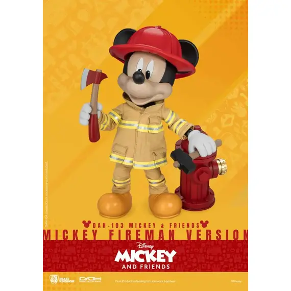Figurka Disney Mickey & Friends Dynamic 8ction Heroes - Mickey (Fireman Ver.)- Zdjęcie 4