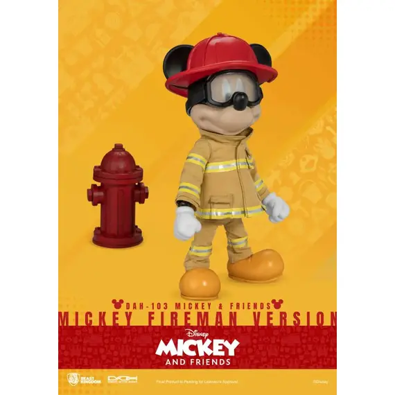Figurka Disney Mickey & Friends Dynamic 8ction Heroes - Mickey (Fireman Ver.)- Zdjęcie 3