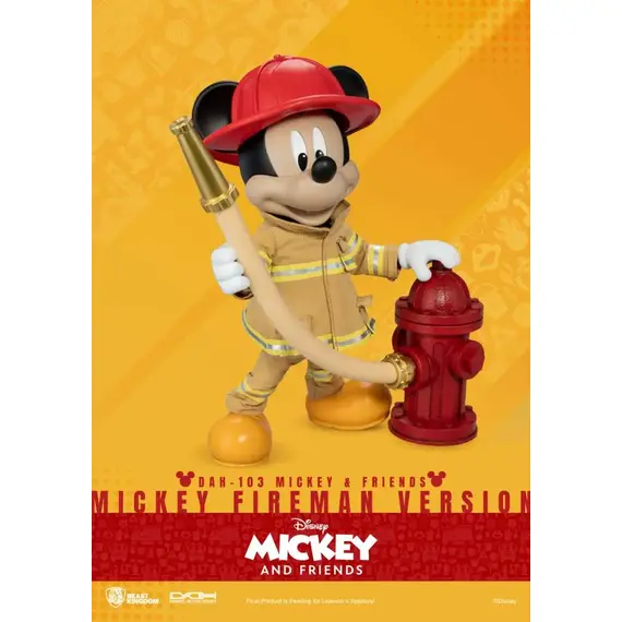 Figurka Disney Mickey & Friends Dynamic 8ction Heroes - Mickey (Fireman Ver.)- Zdjęcie 5