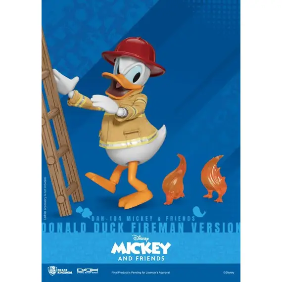 Figurka Disney Mickey & Friends Dynamic 8ction Heroes - Donald Duck (Fireman Ver.)- Zdjęcie 5