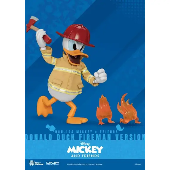 Figurka Disney Mickey & Friends Dynamic 8ction Heroes - Donald Duck (Fireman Ver.)- Zdjęcie 4