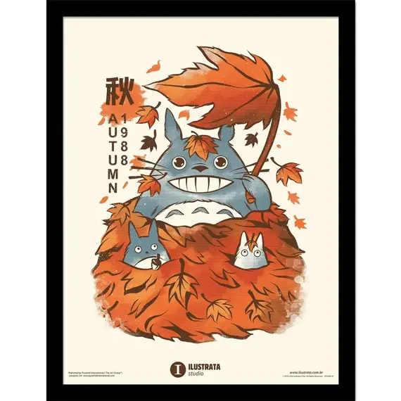 Plakat w ramie My Neighbor Totoro Ilustrata Autumn (30 x 40 cm)- Zdjęcie 2