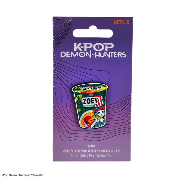 Przypinka KPop Demon Hunters - Zoey Hamburger- Zdjęcie 2