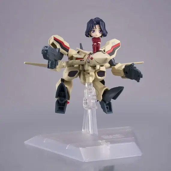 Zestaw 2 figurek Macross Plus Tiny Session - YF-19 [Isamu Dyson's Machine] & Myung Fang Long- Zdjęcie 4