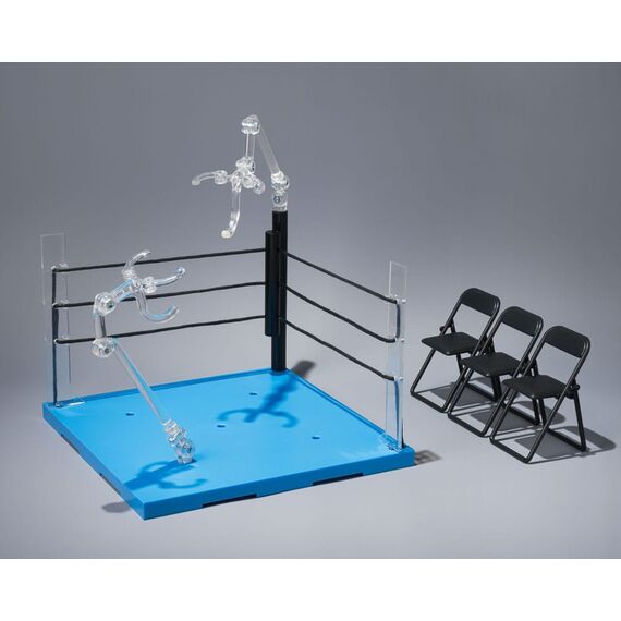 Akcesoria do figurek Tamashii Stage S.H. Figuarts - Act Ring Corner (Neutral Corner) & Folding Chair Set