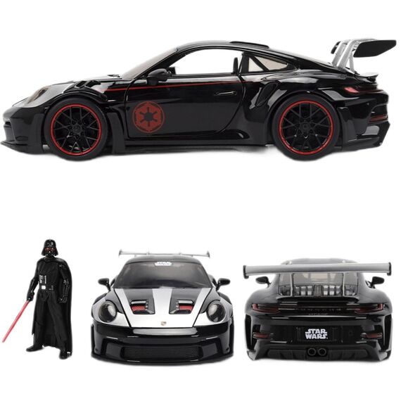 Model samochodu Star Wars 1/24 - Porsche 911 GT3 RS (992) [z figurką Darth Vader]- Zdjęcie 3