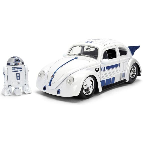 Model samochodu Star Wars 1/24 - 1959 Volkswagen Drag Beetle (z figurką R2-D2)- Zdjęcie 2