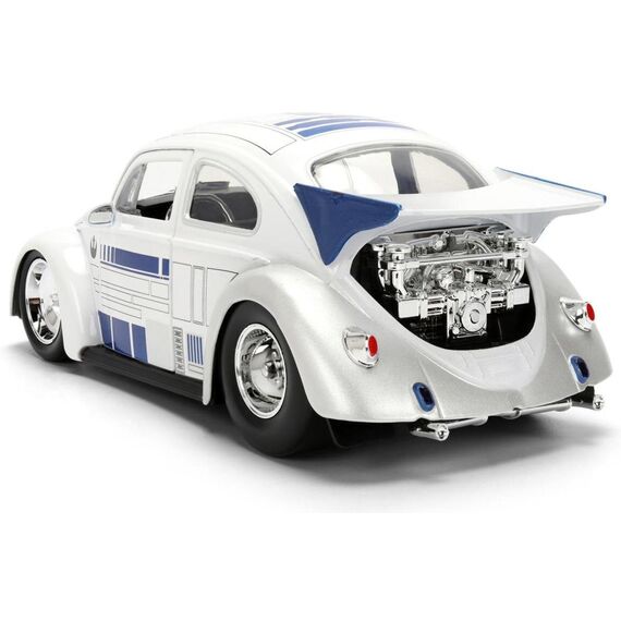 Model samochodu Star Wars 1/24 - 1959 Volkswagen Drag Beetle (z figurką R2-D2)- Zdjęcie 3