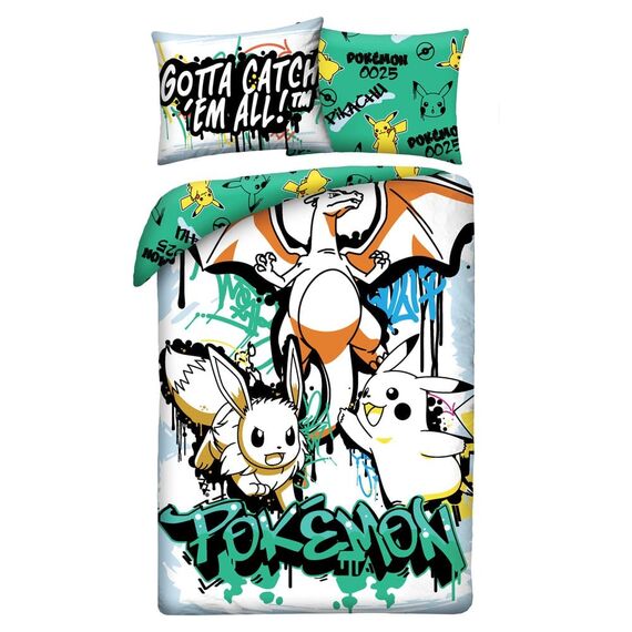 Komplet poszewek na pościel Pokemon Ver. 18 - Charizard (140 x 200 cm)