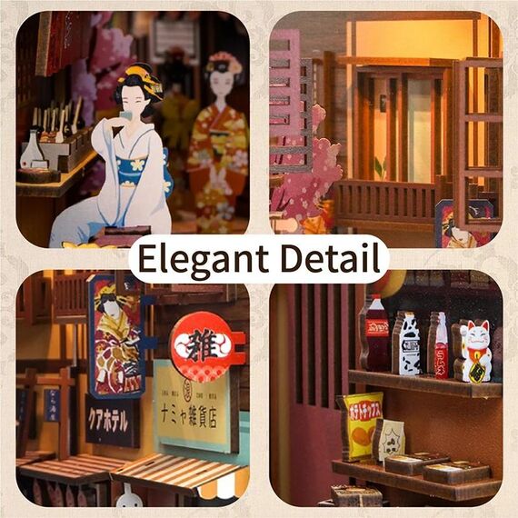 Model do składania Book Nook - Japanese Grocery Store- Zdjęcie 4
