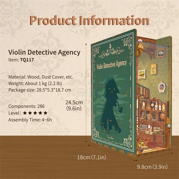 Model do składania Book Nook - Viollin Detective Agency- Zdjęcie 5