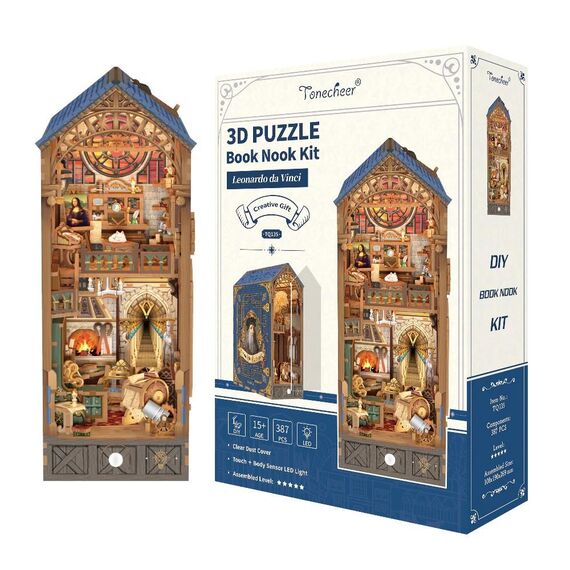 Model do składania Book Nook - Leonardo Da Vinci