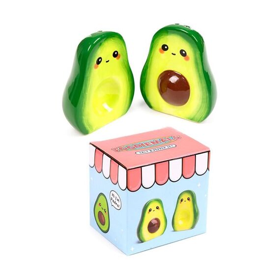 Zestaw solniczka i pieprzniczka Kawaii - Pedro te Avocado- Zdjęcie 2
