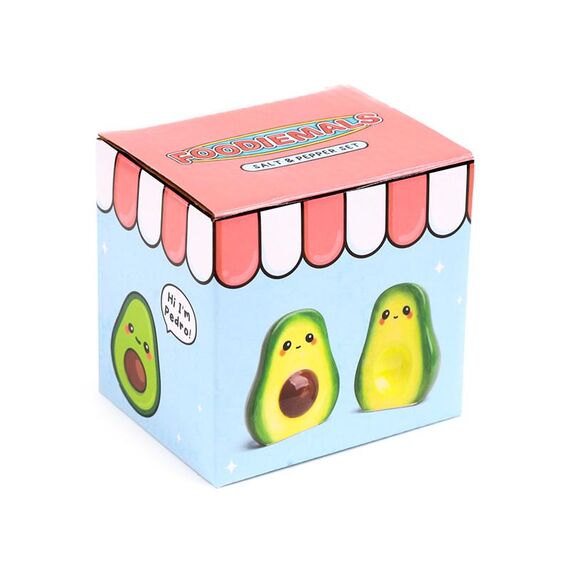 Zestaw solniczka i pieprzniczka Kawaii - Pedro te Avocado- Zdjęcie 6