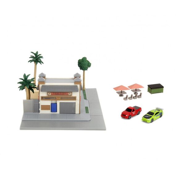 Diorama Fast & Furious NanoScene - Toretto's Cafe- Zdjęcie 3