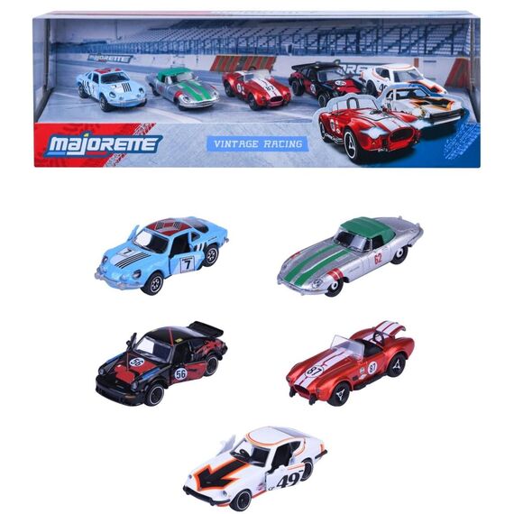 Zestaw 5 samochodów Ride Cool 1/64 - Vintage Racing